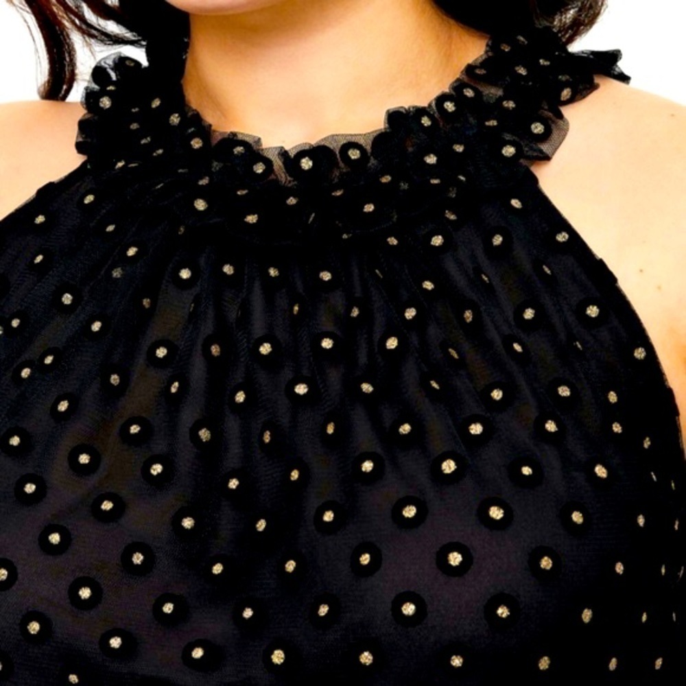 loft Clip Dot Halter Top NWOT Size Small - Picture 2 of 9